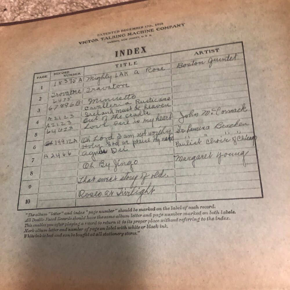 Vintage Victor Records, Hardbound Album, circa 1904-9 Box set - Picture 2 of 16